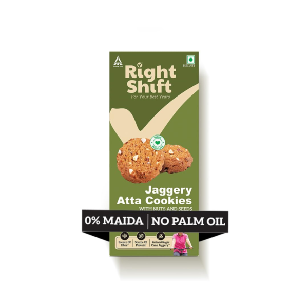 Right Shift Jaggery Atta Cookies